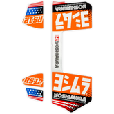 Rs12 Muffler Decals Orange
